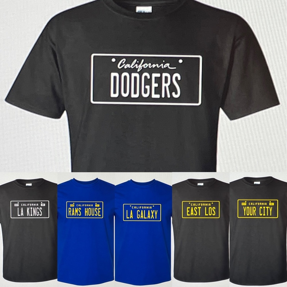 Old Skool California License plate tee